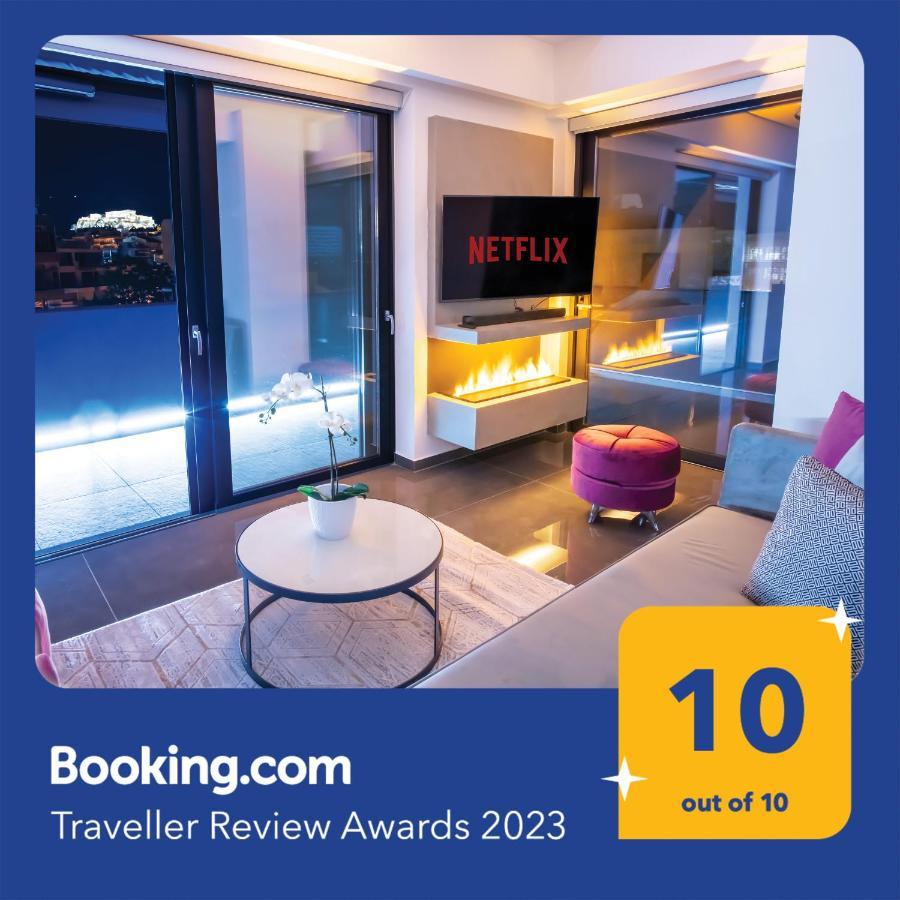 Luxury Penthouse With Acropolis View And Jacuzzi Appartement Athene Buitenkant foto